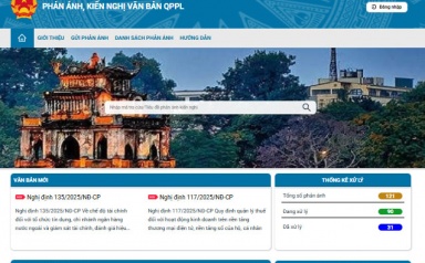 Triển khai Hệ thống thông tin tiếp nhận, xử lý phản ánh về văn bản pháp luật