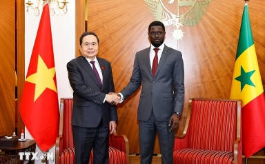 Chủ tịch Quốc hội Trần Thanh Mẫn hội kiến Tổng thống Senegal