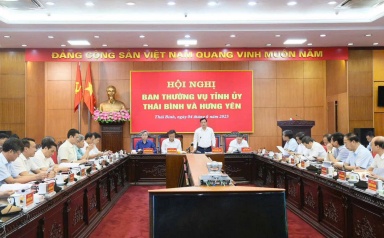 Thái Bình - Hưng Yên:  Thống nhất phương án thành lập Đảng bộ tỉnh Hưng Yên (mới)