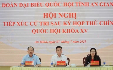 Phó Thủ tướng Lê Thành Long tiếp xúc cử tri tại xã An Minh, tỉnh An Giang