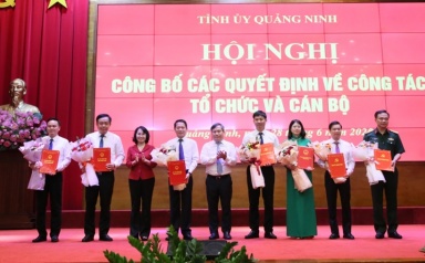 Quảng Ninh điều động, bổ nhiệm cán bộ quy mô lớn trước ngày 1/7