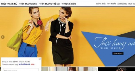 Zanado tập trung mạnh vào thời trang trực tuyến