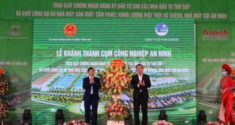 Thái Bình: Khánh thành cụm công nghiệp An Ninh