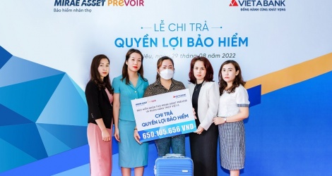 Mirae Asset Prévoir chi trả hơn 1,4 tỷ đồng quyền lợi bảo hiểm cho khách hàng