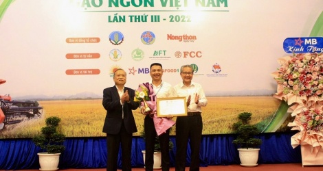 TBR39 ของ ThaiBinh Seed และข้าวเหนียว A Sao ได้รับรางวัล “Vietnamese Delicious Rice” 2022