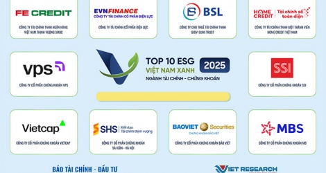 Công bố Top 10 Doanh nghiệp ESG Việt Nam Xanh 2025 ngành Tài chính ...