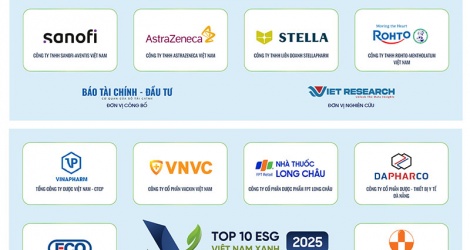Công bố Top 10 Doanh nghiệp ESG Việt Nam Xanh 2025 ngành Dược phẩm ...