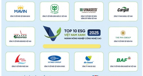 Công bố Top 10 Doanh nghiệp ESG Việt Nam Xanh 2025 ngành Nông nghiệp ...