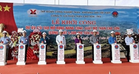 Khởi công Dự án cải tạo nâng công suất mỏ than Cao Sơn lên 4,5 triệu tấn/năm