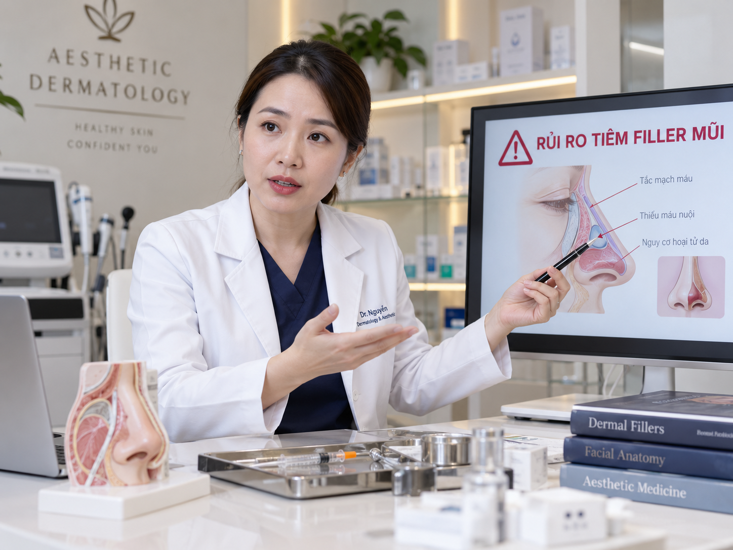 Dermatologist Explains Nose Filler Risks