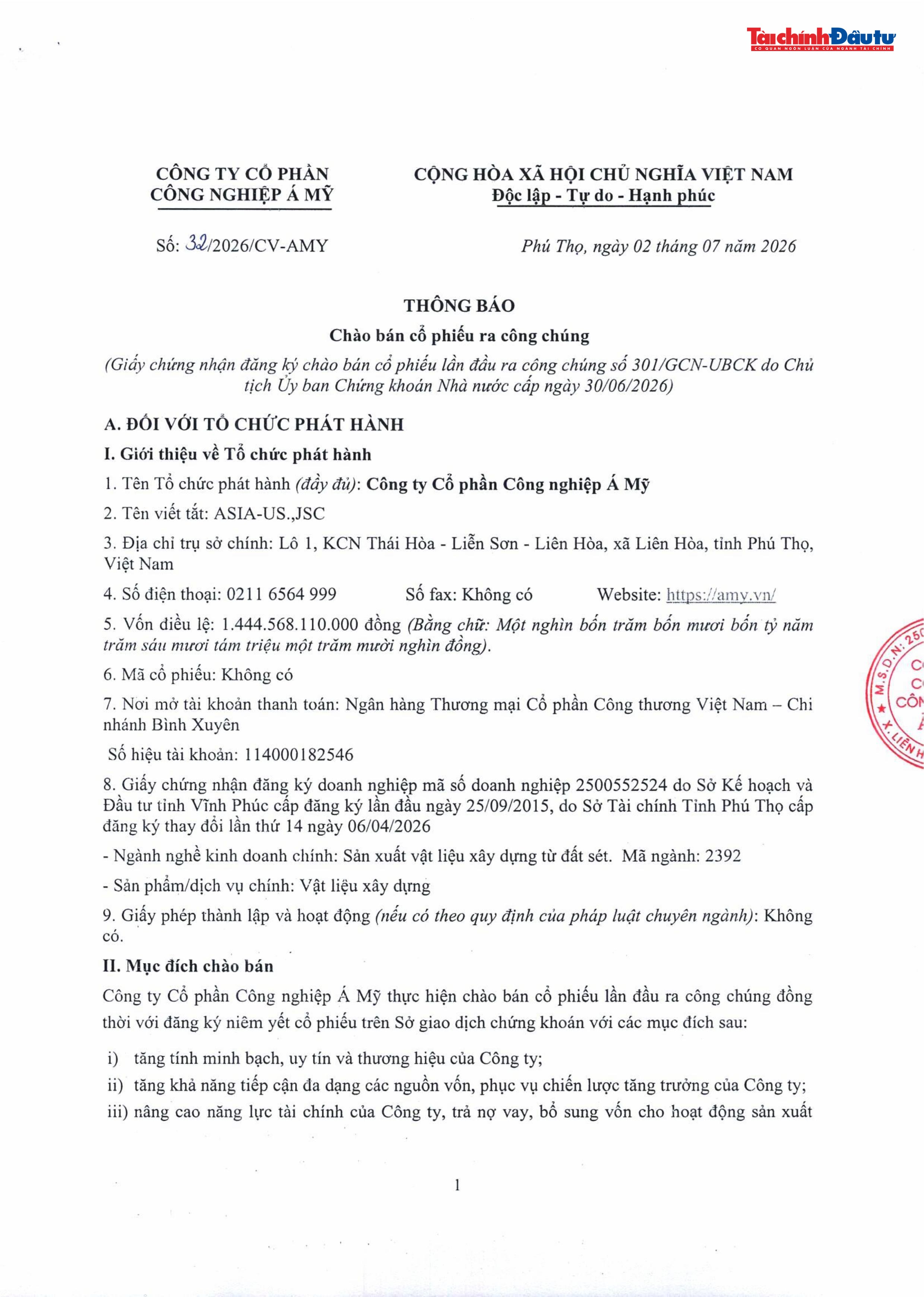 Thông báo chào bán cổ phiếu ra công chúng-hình ảnh-0.jpg Thông báo chào bán cổ phiếu ra công chúng-hình ảnh-0.jpg