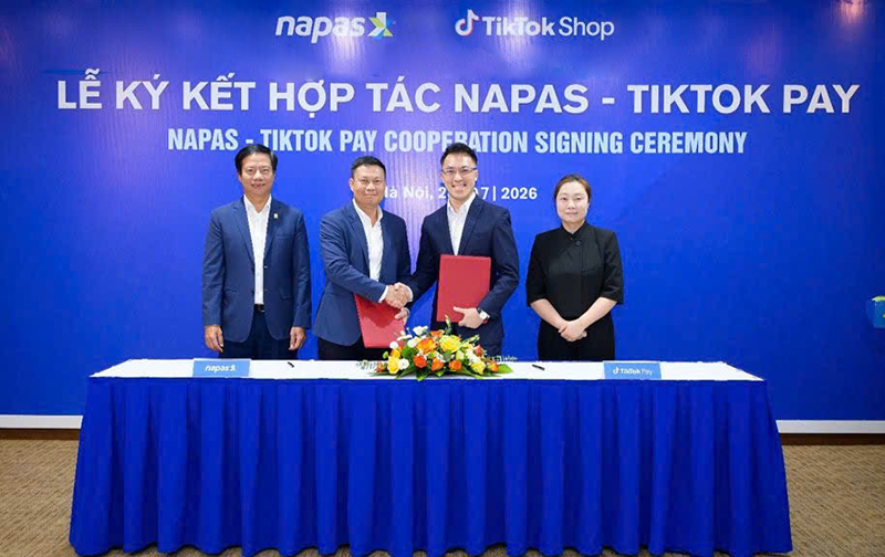 Lễ ký kết Thảo thuận hợp tác giữa NAPAS và TikTok Shop Lễ ký kết Thảo thuận hợp tác giữa NAPAS và TikTok Shop