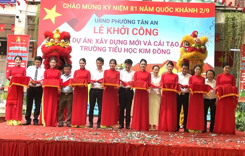 Dự &aacute;n x&acirc;y dựng mới v&agrave; cải tạo Trường Tiểu học Kim Đồng.jpg