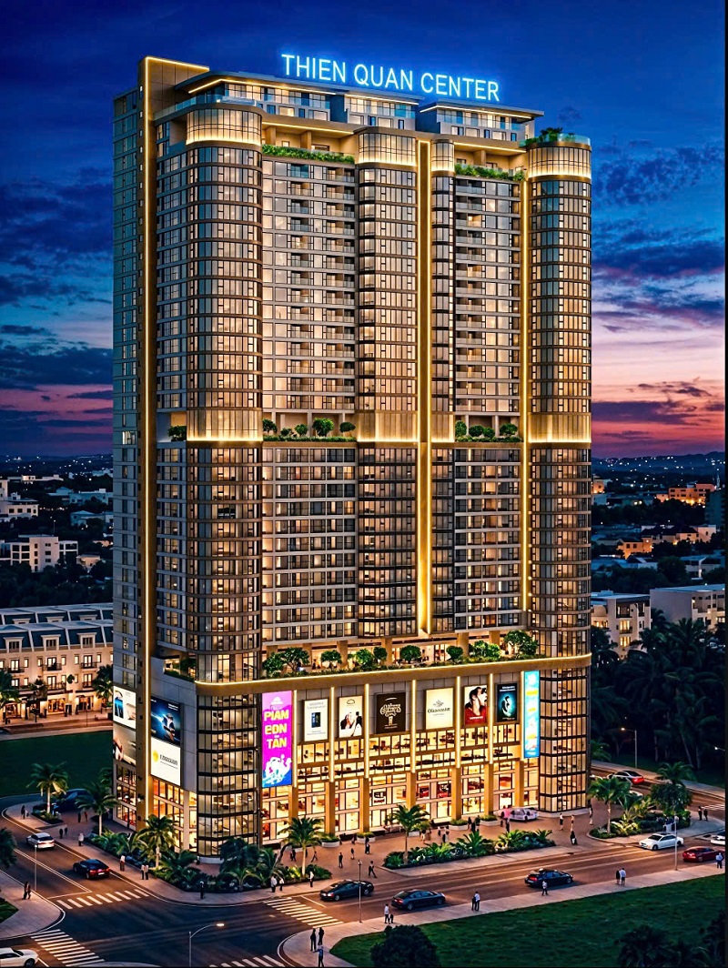 Phối cảnh Dự &aacute;n Tổ hợp trung t&acirc;m thương mại - Căn hộ chung cư cao cấp Thi&ecirc;n Qu&acirc;n Center.