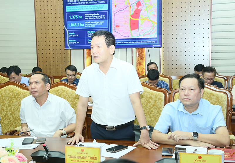 Gi&aacute;m đốc Sở X&acirc;y dựng Trần Quang Triển