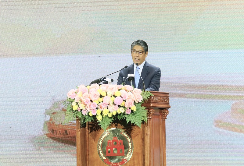 Đại sứ Nhật Bản tại Việt Nam ph&aacute;t biểu ch&uacute;c mừng Hội nghị