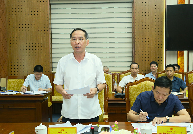 L&atilde;nh đạo Sở t&agrave;i ch&iacute;nh b&aacute;o c&aacute;o